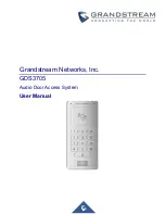 Предварительный просмотр 1 страницы Grandstream Networks GDS3705 User Manual