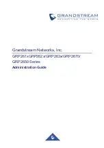 Grandstream Networks GRP261 Series Administration Manual предпросмотр