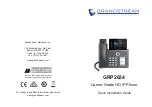 Предварительный просмотр 1 страницы Grandstream Networks GRP2634 Quick Installation Manual