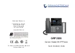 Предварительный просмотр 1 страницы Grandstream Networks GRP2636 Quick Installation Manual