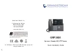 Предварительный просмотр 1 страницы Grandstream Networks GRP2650 Quick Installation Manual