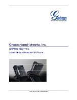 Предварительный просмотр 1 страницы Grandstream Networks GXP116 Series User Manual