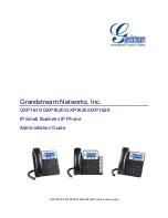 Preview for 1 page of Grandstream Networks GXP1610 Administration Manual