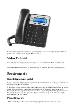 Предварительный просмотр 2 страницы Grandstream Networks GXP1625 Quick Start Manual