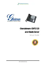 Preview for 1 page of Grandstream Networks GXP2120 Setup Manual