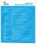 Preview for 2 page of Grandstream Networks GXP2124v2 Technical Specifications