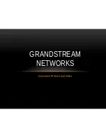 Предварительный просмотр 1 страницы Grandstream Networks GXV Series Overview