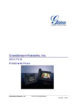 Предварительный просмотр 1 страницы Grandstream Networks GXV3175-P User Manual