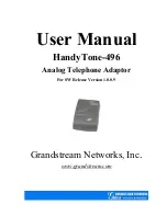 Preview for 1 page of Grandstream Networks HandyTone-496 User Manual