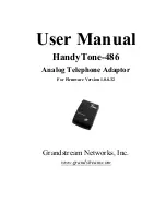 Preview for 1 page of Grandstream Networks HT-486 User Manual