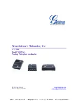 Предварительный просмотр 1 страницы Grandstream Networks HT-496 User Manual