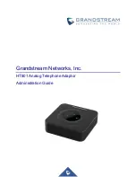 Grandstream Networks HT801 Administration Manual preview