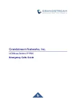 Grandstream Networks UCM6 series Manual preview