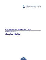 Grandstream Networks UCM6 series Service Manual preview