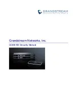 Preview for 1 page of Grandstream Networks UCM6100 Series Manual Manual