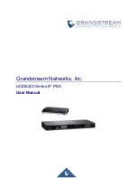 Предварительный просмотр 1 страницы Grandstream Networks UCM6200 Series User Manual