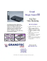 Предварительный просмотр 1 страницы GrandTec Grand Magic Guard III Datasheet