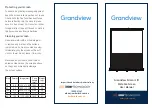 Preview for 1 page of Grandview GRUC070V User Manual