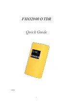 Предварительный просмотр 1 страницы Grandway FHO2000 OTDR Quick Manual