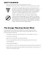 Предварительный просмотр 4 страницы GRANGE equipment GRPB7 User Manual