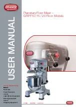 GRANGE equipment GRPF10 User Manual preview