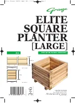 Grange ELITE SQUARE PLANTER - LARGE Assembly Instructions предпросмотр