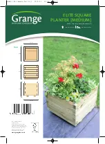 Предварительный просмотр 1 страницы Grange ELITE SQUARE PLANTER MEDIUM Assembly Instructions