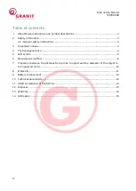 Предварительный просмотр 2 страницы Granit 50700006 User Manual