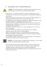 Preview for 4 page of Granit 50700300 Operating Instructions Manual