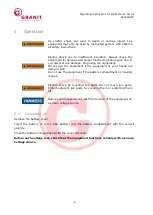 Preview for 6 page of Granit 580580479 Operating Instructions Manual