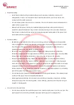 Preview for 4 page of Granit 7306020 Operating Instructions Manual