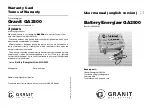 Granit GA2500 User Manual preview