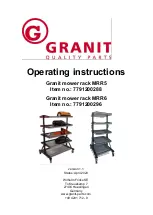 Preview for 1 page of Granit MRR5 Operating Instructions Manual