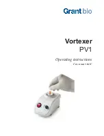 Предварительный просмотр 1 страницы Grant-bio Vortexer PV1 Operating Instructions Manual