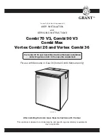 Grant Combi 70 V3 User'S Installation Manual предпросмотр