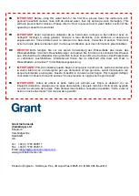 Предварительный просмотр 104 страницы Grant JB Aqua Plus Operating Manual