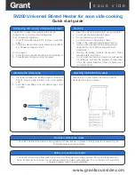 Предварительный просмотр 2 страницы Grant SV200 Quick Start Manual