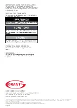 Preview for 2 page of Grant Vortex Mag One Installation And Servicing Instructions