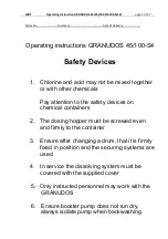 Granudos 100-S4 Operating Instructions Manual предпросмотр