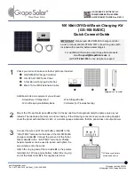 Grape Solar GS-100-BASIC Quick Connect Manual предпросмотр