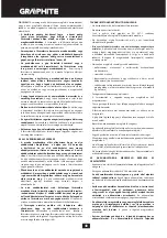 Предварительный просмотр 40 страницы Graphite 430035 Instruction Manual