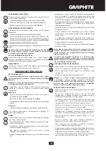 Предварительный просмотр 43 страницы Graphite 430035 Instruction Manual