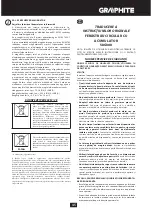 Предварительный просмотр 45 страницы Graphite 430035 Instruction Manual