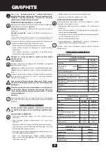 Preview for 62 page of Graphite 58G000 Instruction Manual