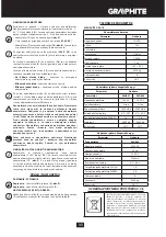 Preview for 33 page of Graphite 58G007 Translation Of The Original Instructions