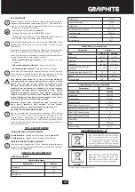 Preview for 45 page of Graphite 58G007 Translation Of The Original Instructions