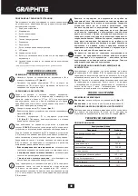 Preview for 48 page of Graphite 58G007 Translation Of The Original Instructions