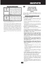 Preview for 59 page of Graphite 58G007 Translation Of The Original Instructions