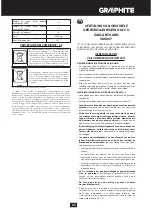 Preview for 65 page of Graphite 58G007 Translation Of The Original Instructions