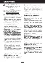 Preview for 12 page of Graphite 58G022 Instruction Manual